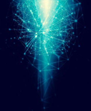 Teknolojik arka plan, küresel iş kavramı Internet. Internet bağlantısı, bilim ve teknoloji grafik tasarım soyut