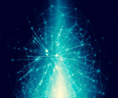 Teknolojik arka plan, küresel iş kavramı Internet. Internet bağlantısı, bilim ve teknoloji grafik tasarım soyut