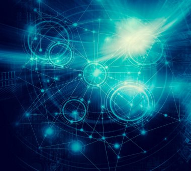 En iyi Internet kavramı küresel iş. Teknolojik adam