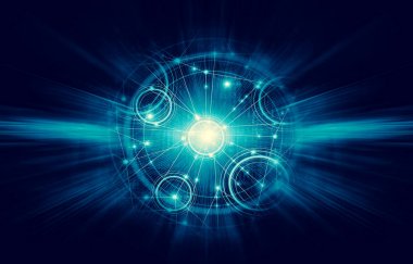 En iyi Internet kavramı küresel iş. Teknolojik adam