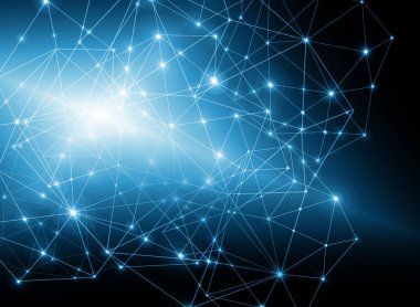Teknolojik arka plan, küresel iş kavramı Internet. Internet bağlantısı, bilim ve teknoloji grafik tasarım soyut