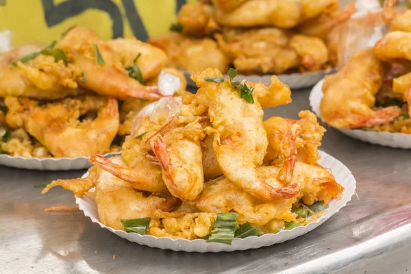 Frutti di mare gamberetti fritti — Foto Stock