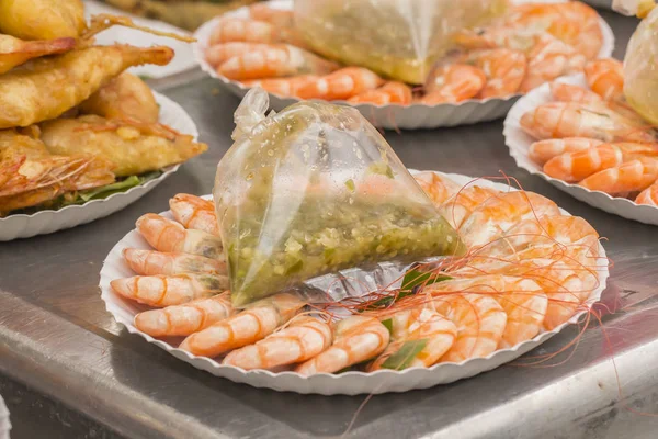 Gamberetti freschi frutti di mare — Foto Stock