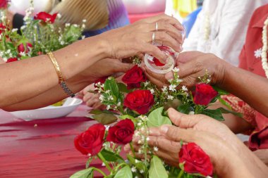 Songkran töreni yeni yıl Tayland