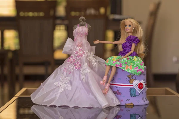 Krabi Tajlandia Października 2017 Lalka Barbie Domu — Zdjęcie stockowe