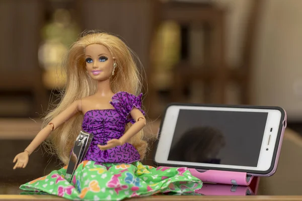 Krabi Tailândia Outubro 2017 Boneca Barbie Casa — Fotografia de Stock