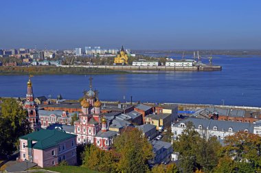 Ok Oka ve Volga nehirlerinin Nijniy Novgorod.