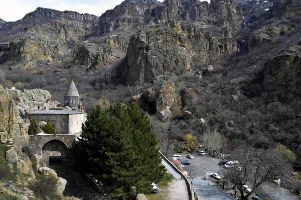 Skalní klášter v Arménii. — Stock fotografie