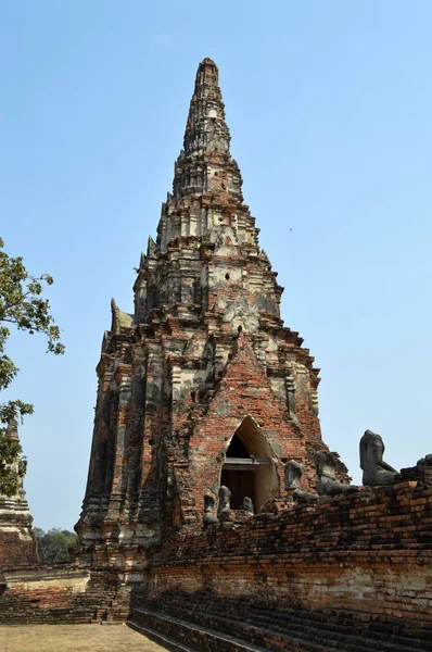 Anciens temples d'Ayutthaya en Thaïlande . — Photo