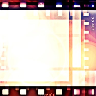  retro color film strip background and texture clipart