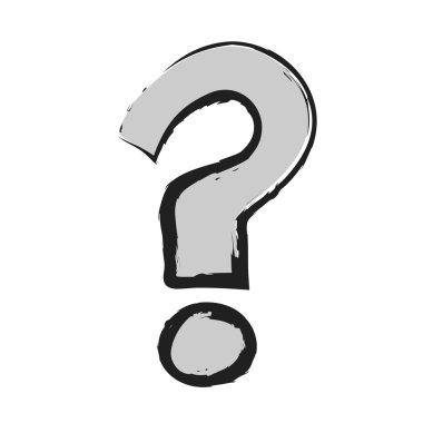 çizgi film soru işareti, illüstrasyon tasarım öğesi