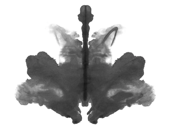 흰색 배경에 고립 된 심리 잉크 블랏 테스트 사진 — 스톡 사진
