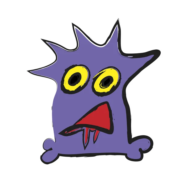 Doodle monster, design elem — Stock Fotó