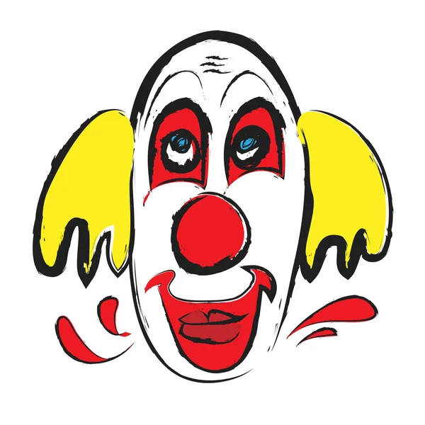 Cartoon halloween clown head — Stock Photo, Image