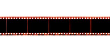 beyaz izole boş film şeridi