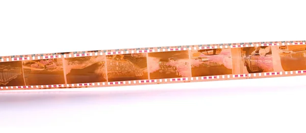 35 mm film strip isolated on white background — Stock Photo, Image