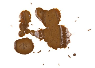 kırpma yolu ile beyaz arka plan üzerinde izole damla püskürtülür çamur