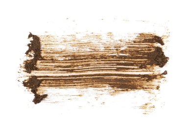 kırpma yolu ile beyaz arka plan üzerinde izole damla püskürtülür çamur