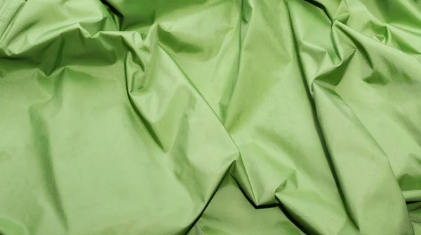 Verde rughe nylon texture sfondo — Foto Stock