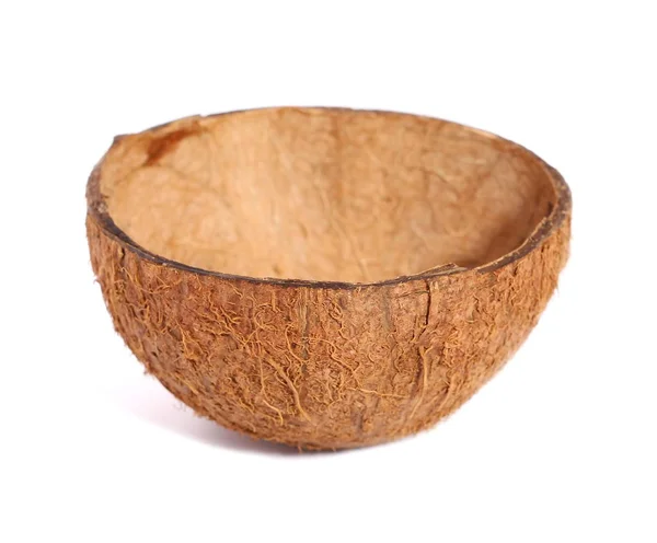Mitad coco aislado en blanco —  Fotos de Stock