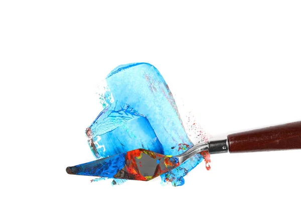 Χρωματίστε το μηδέν και τα μαχαίρια που απομονώνονται σε λευκό — Φωτογραφία Αρχείου