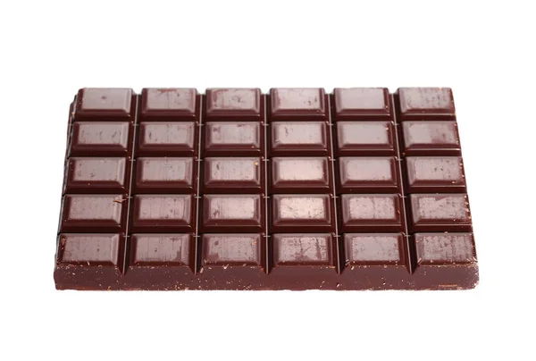 Barras de chocolate aisladas sobre fondo blanco — Foto de Stock