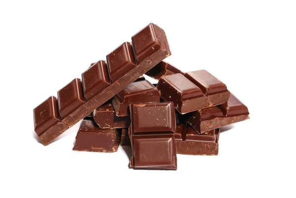 Σοκολάτες απομονωμένες σε λευκό φόντο — Φωτογραφία Αρχείου