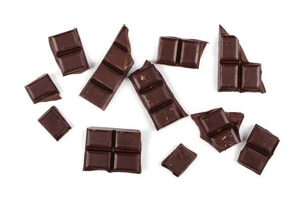 Шоколадні батончики ізольовані на білому тлі — стокове фото