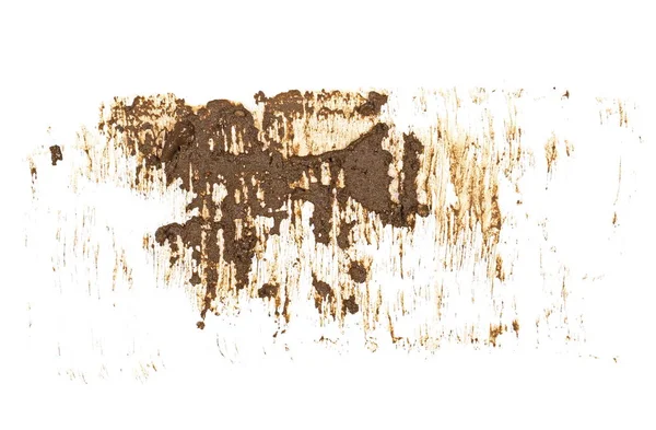 Σταγόνες της λάσπης που ψεκάζονται απομονωθεί σε λευκό φόντο, με διαδρομή αποκοπής — Φωτογραφία Αρχείου