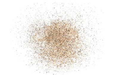 yığın çöl kumu beyaz arkaplanda izole