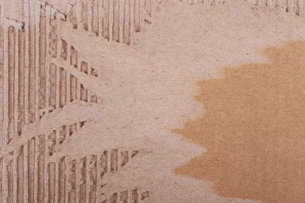 Kahverengi kıvrımlı karton sayfa arkaplanı