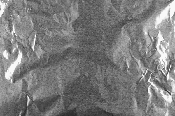 Αφηρημένη τσαλακωμένο ασημί αλουμίνιο foil υφή φόντου — Φωτογραφία Αρχείου