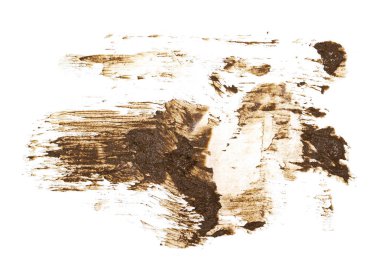 kırpma yolu ile beyaz arka plan üzerinde izole damla püskürtülür çamur