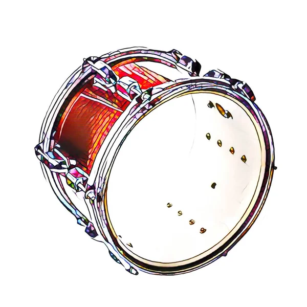 Drum illustration designelement — Stockfoto