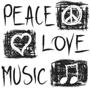  Grunge barış, sevgi ve müzik