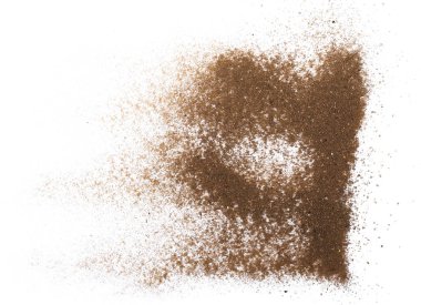 toz toprak izole kırpma yolu ile beyaz arka plan üzerinde