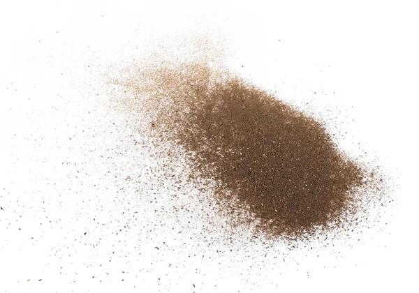 toz toprak izole kırpma yolu ile beyaz arka plan üzerinde