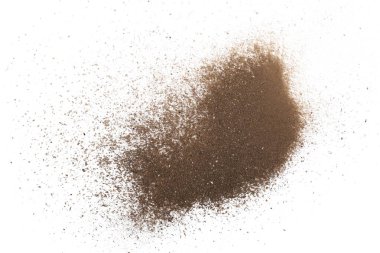toz toprak izole kırpma yolu ile beyaz arka plan üzerinde