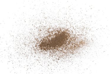 toz toprak izole kırpma yolu ile beyaz arka plan üzerinde