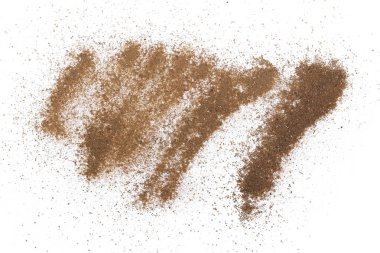 toz toprak izole kırpma yolu ile beyaz arka plan üzerinde