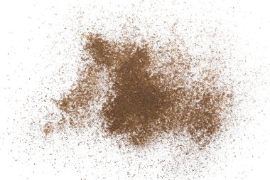 toz toprak izole kırpma yolu ile beyaz arka plan üzerinde