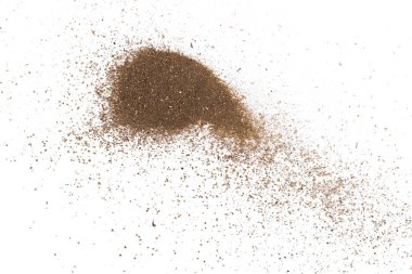 toz toprak izole kırpma yolu ile beyaz arka plan üzerinde