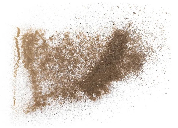 toz toprak izole kırpma yolu ile beyaz arka plan üzerinde