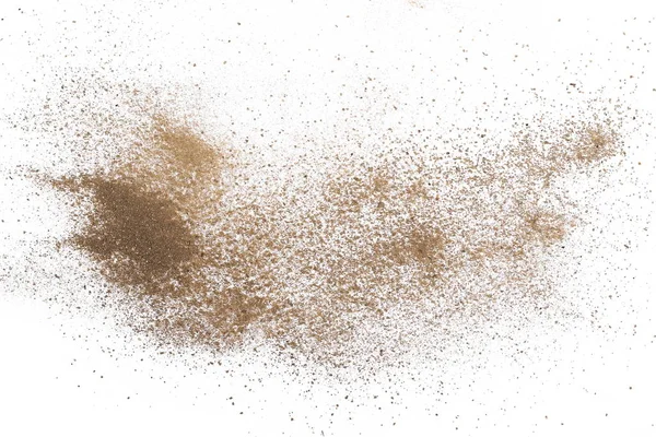 toz toprak izole kırpma yolu ile beyaz arka plan üzerinde
