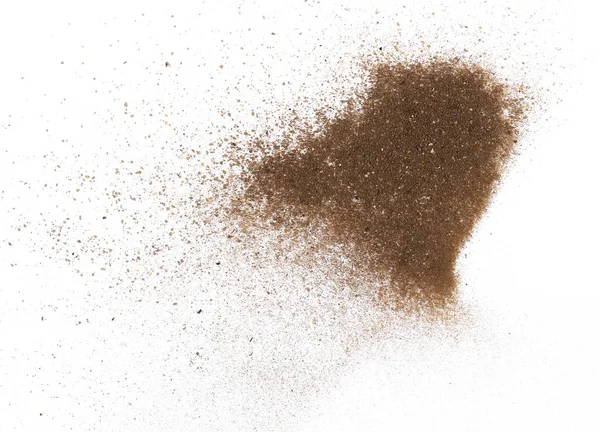 toz toprak izole kırpma yolu ile beyaz arka plan üzerinde