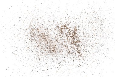 izole kırpma yolu ile beyaz arka plan üzerinde toz