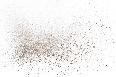izole kırpma yolu ile beyaz arka plan üzerinde toz