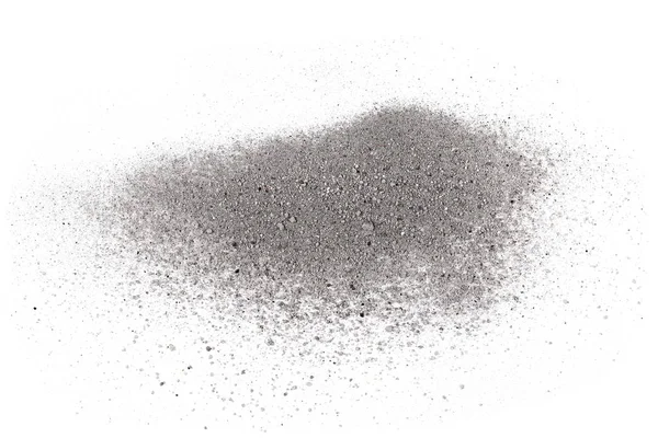 Barut, siyah toz Beyaz arka plan üzerinde izole kazık