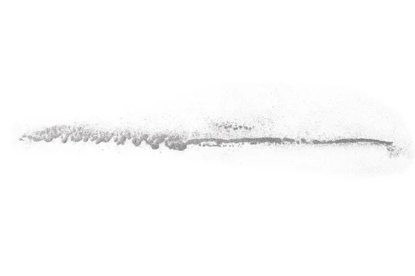 Stapel buskruit, zwarte poeder geïsoleerd op witte achtergrond — Stockfoto