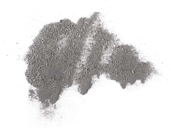 Pile de poudre à canon, poudre noire isolée sur fond blanc — Photo